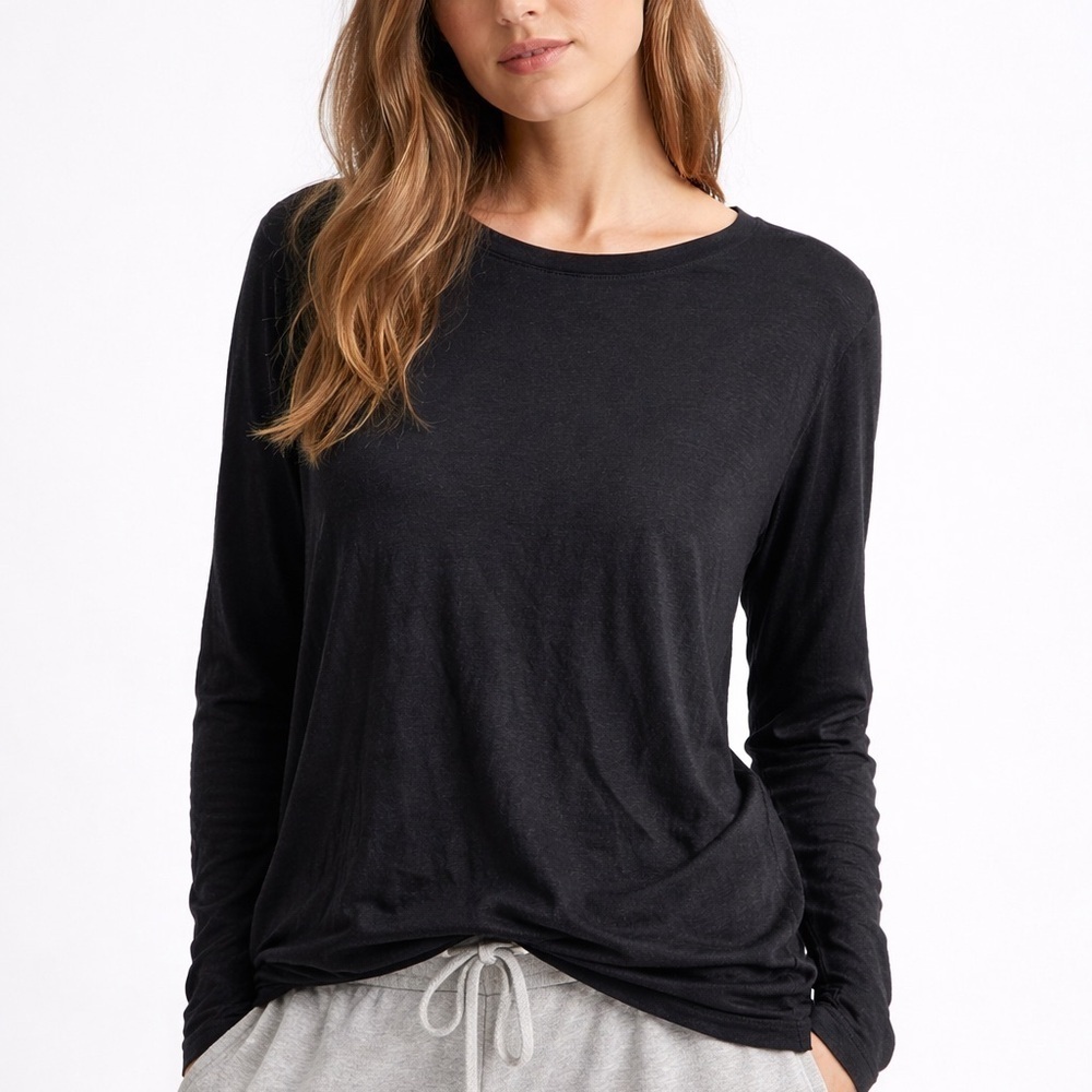 NWOT Zella Black longsleeve tee M